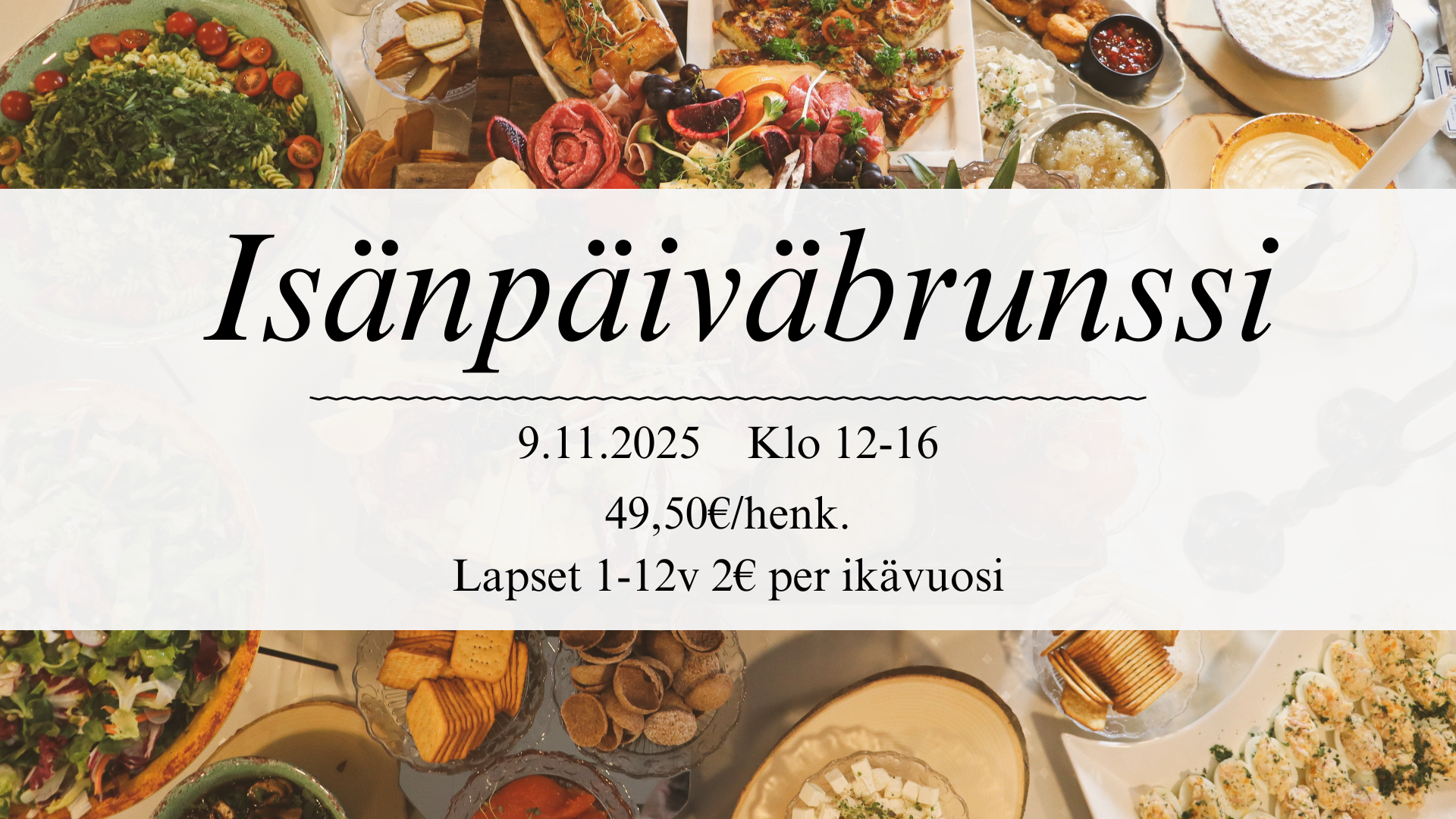 Isänpäiväbrunssi banner